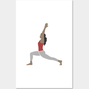 Lunge Crescent Pose Posters and Art